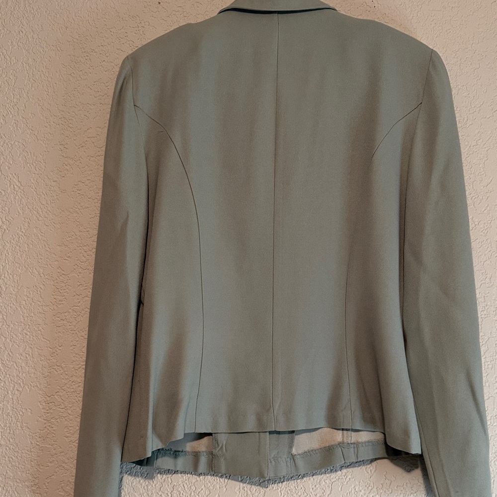 Women's Sage/Blue Vintage Blazer - Picture 3 of 4